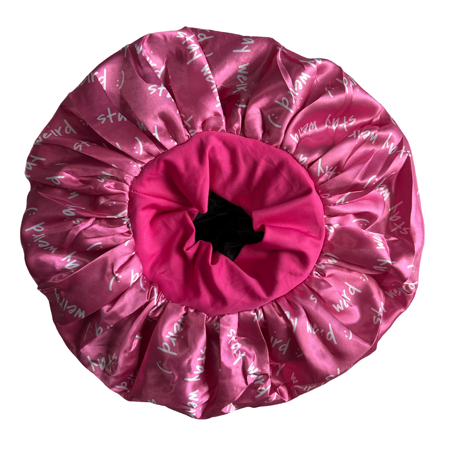 Pink "Stay Weird" Bonnet