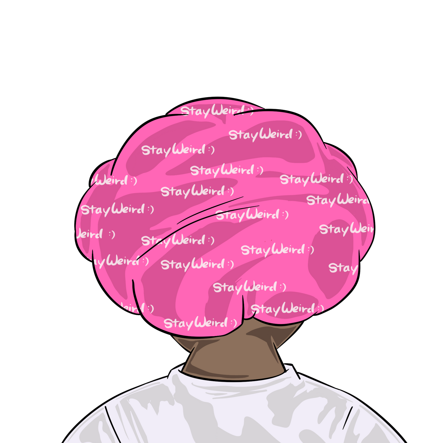 Pink "Stay Weird" Bonnet