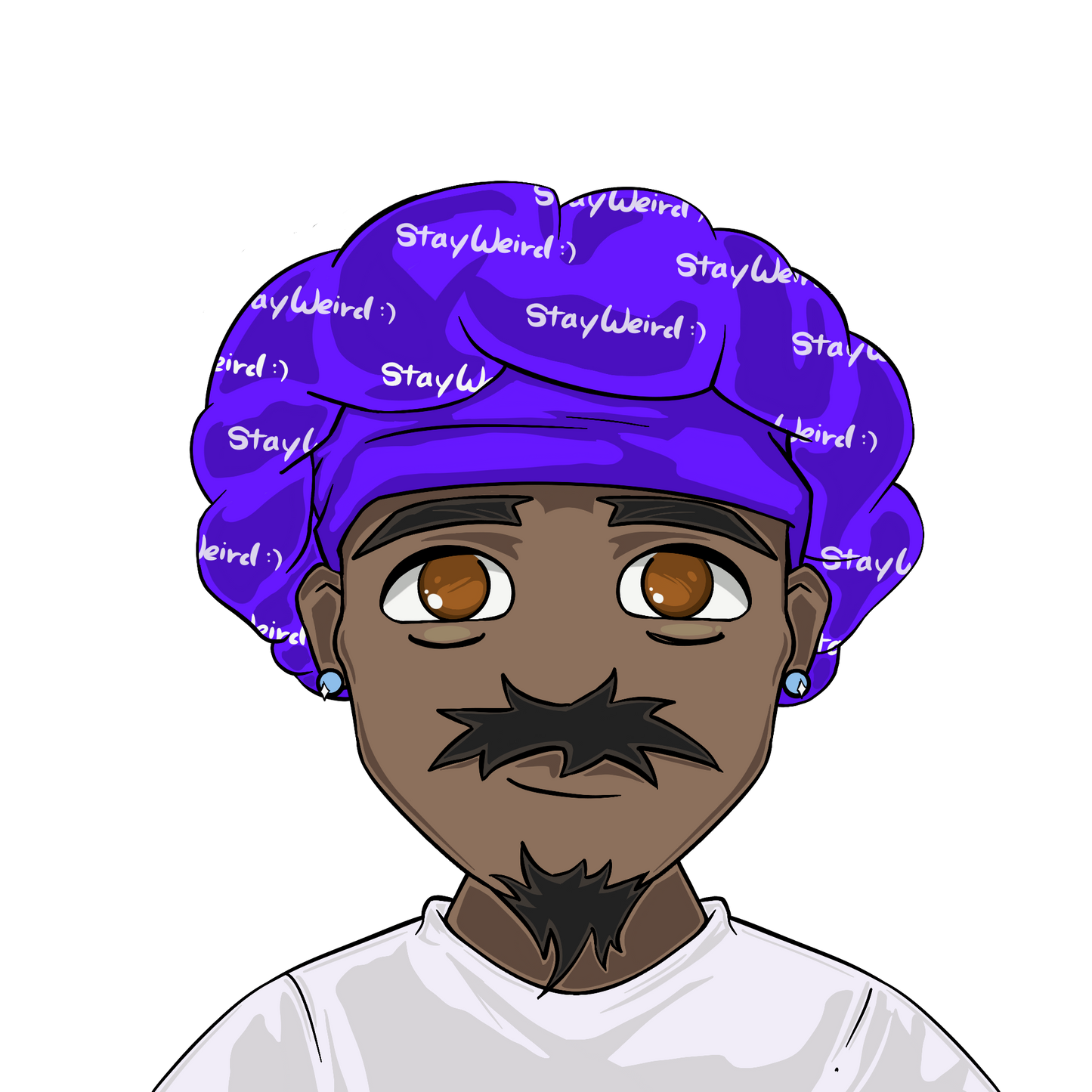 Purple "Stay Weird" Bonnets