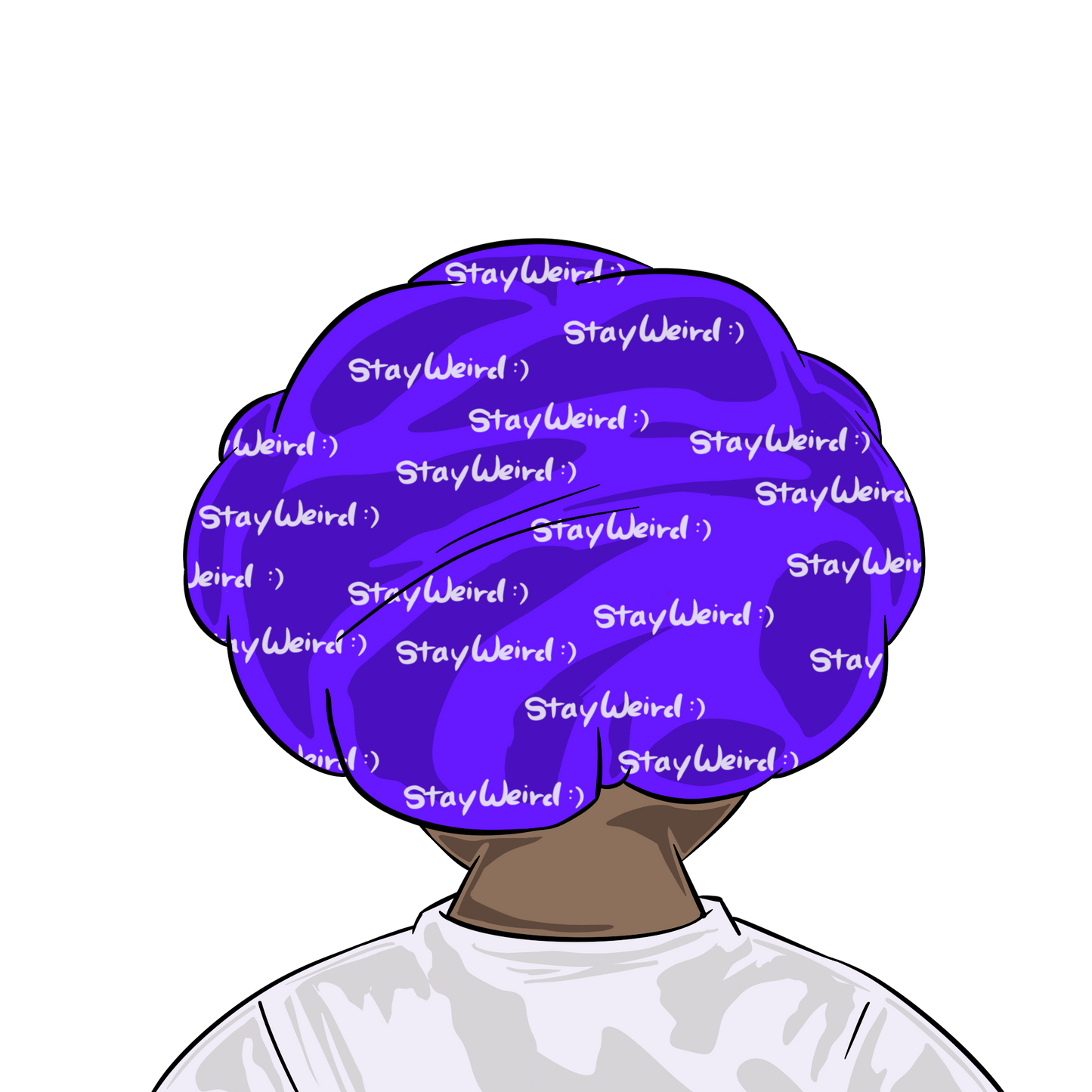 Purple "Stay Weird" Bonnets