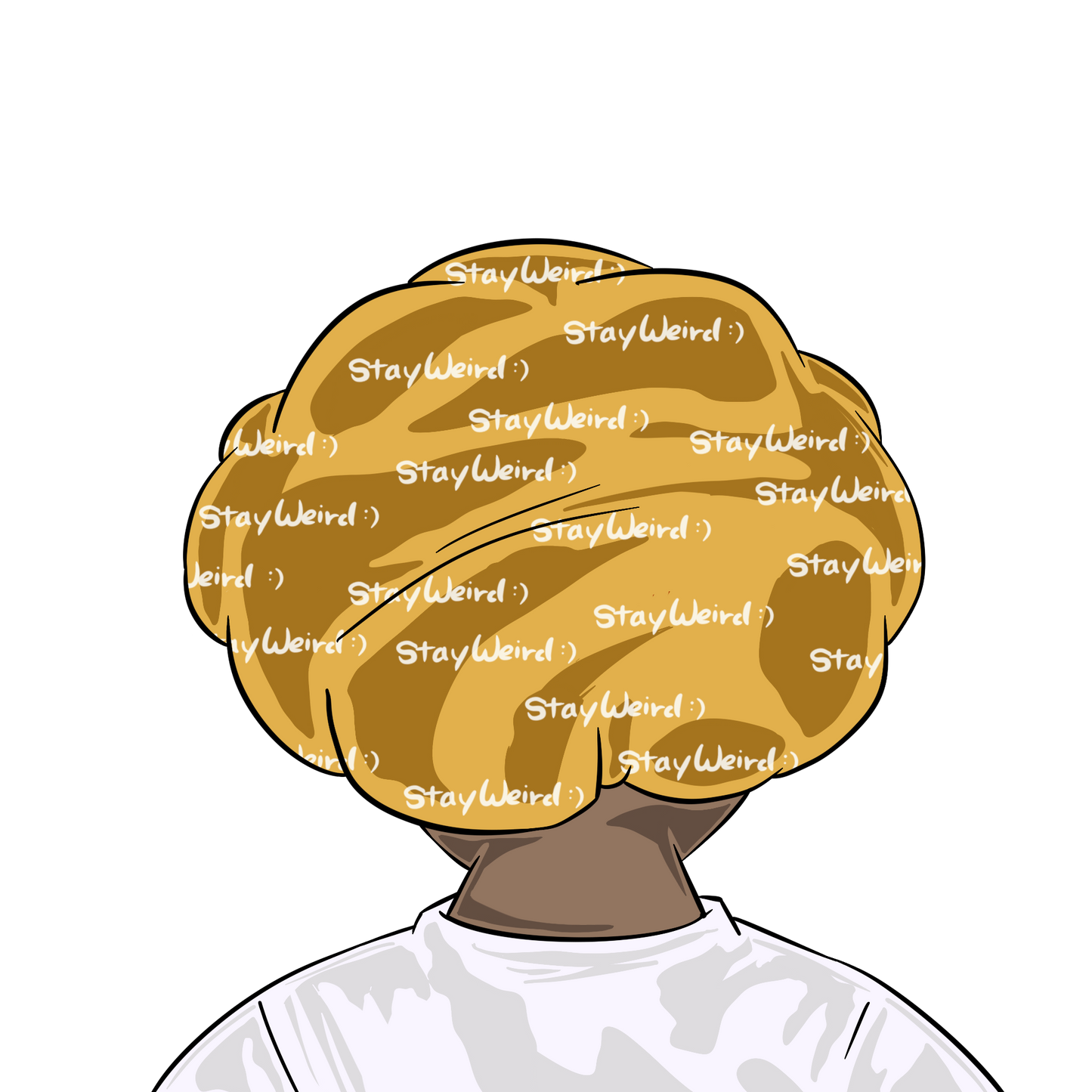 Gold "Stay Weird" Bonnet