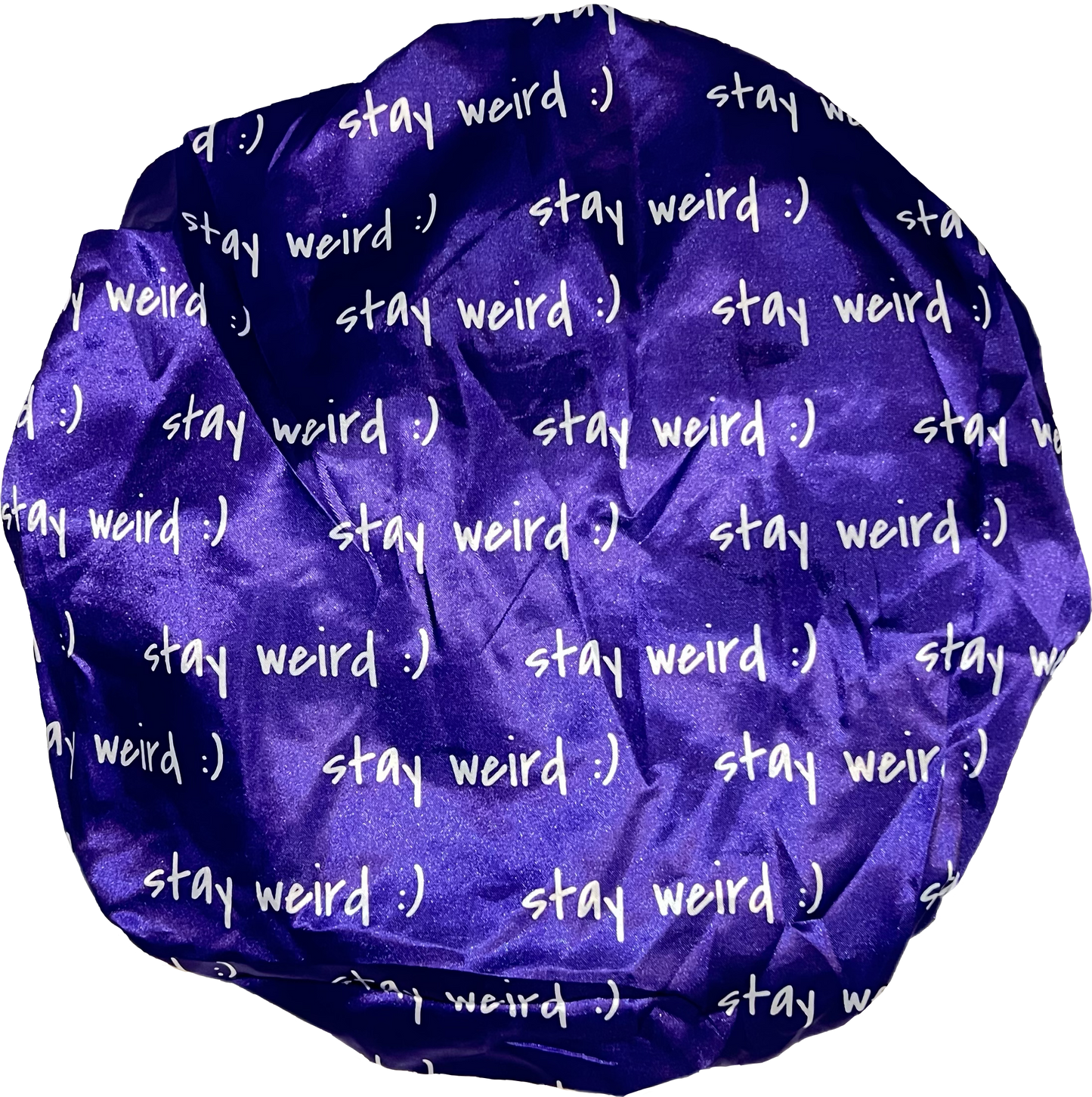 Purple "Stay Weird" Bonnets