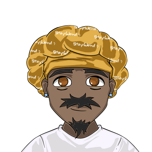 Gold "Stay Weird" Bonnet