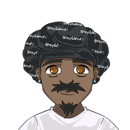 Black "Stay Weird" Bonnet